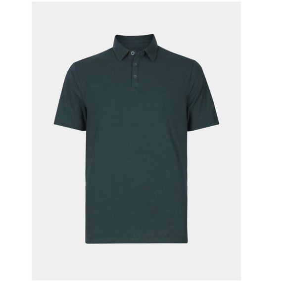 John Varvatos Star USA Men's Short Sleeve Lightweight Solid Polo Shirt Algae - Picture 3 of 6